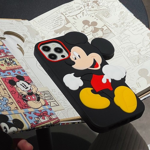 Mickey Mouse Silica Gel Soft Plus Schlüsselband Stoßfest Handyhülle für iPhone 16 Pro - Bild 6 von 13