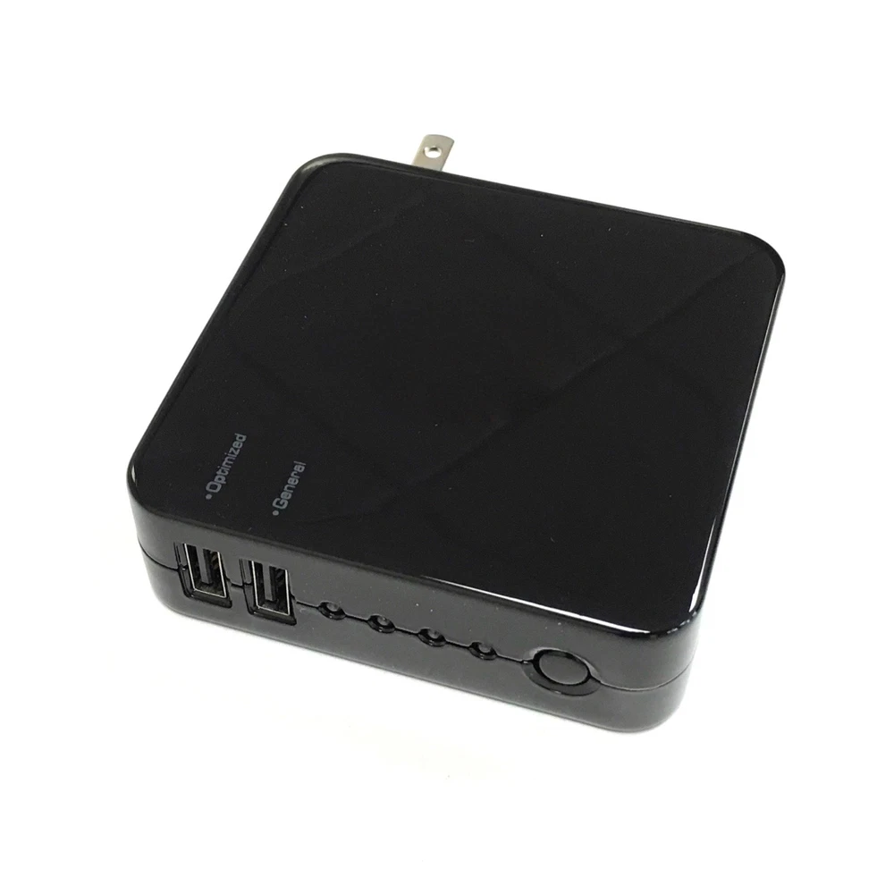 Power Bank External Battery Pack with Dual USB Out and Internal AC Wall Charger Power Bank External Battery Pack with Dual USB Out and Internal AC Wall Charger