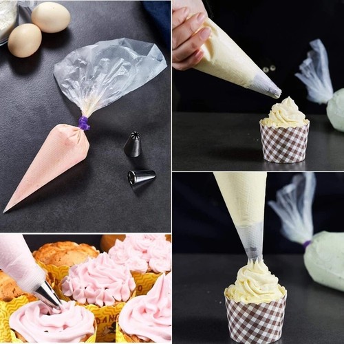 100pcs Disposable Piping Bags Heavy Duty Anti Burst Pastry Bags for Icing - Picture 2 of 11