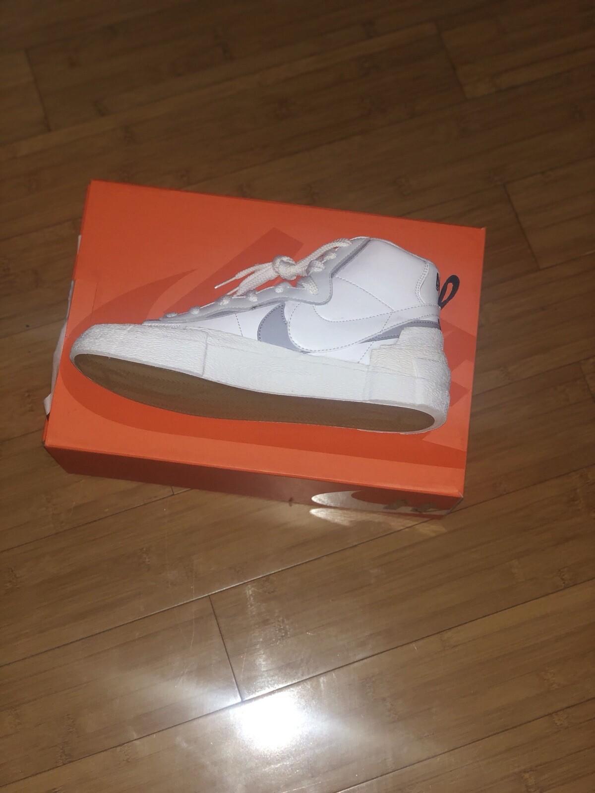 SACAI X NIKE Nike X Sacai Blazer Mid Bianco Grigio UK 8