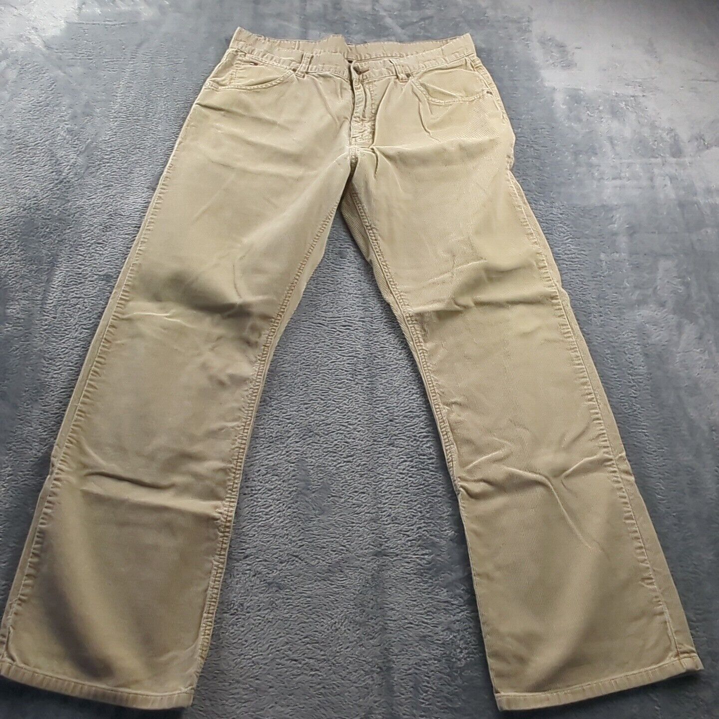 Vintage Tommy Hilfiger Tan Khaki Corduroy Jeans S… - image 1