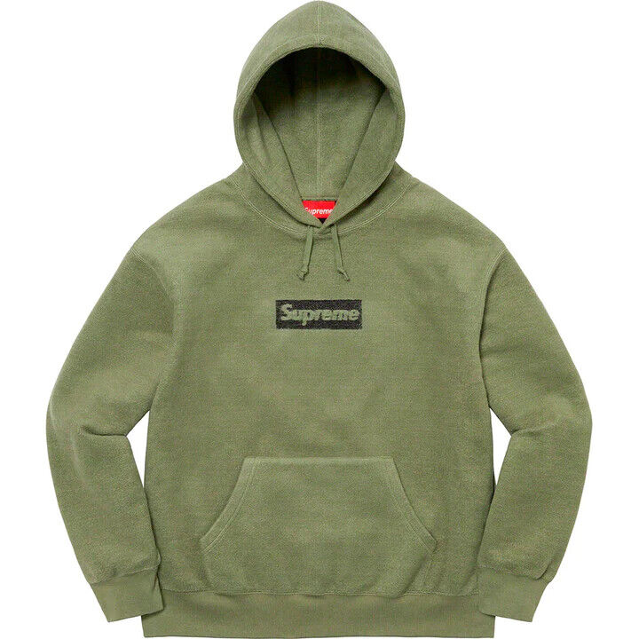 Supreme Inside Out Box Logo Hooded Sweatshirt Olive Brand New 100% Authentic