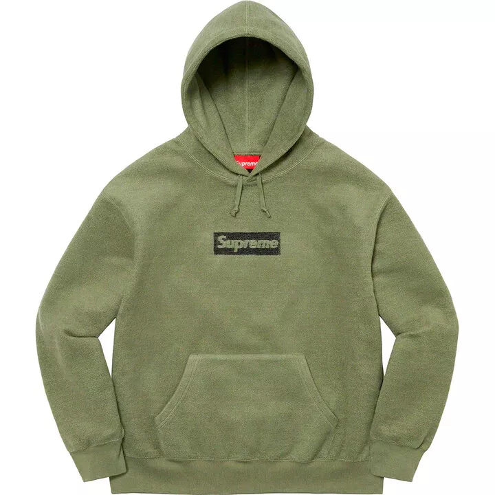 Supreme Inside Out Box Logo Hooded Sweatshirt Olive Brand New % Authentic