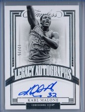 2022 Panini Flawless Collegiate Legacy Autographs #LA-KMA Karl Malone /25