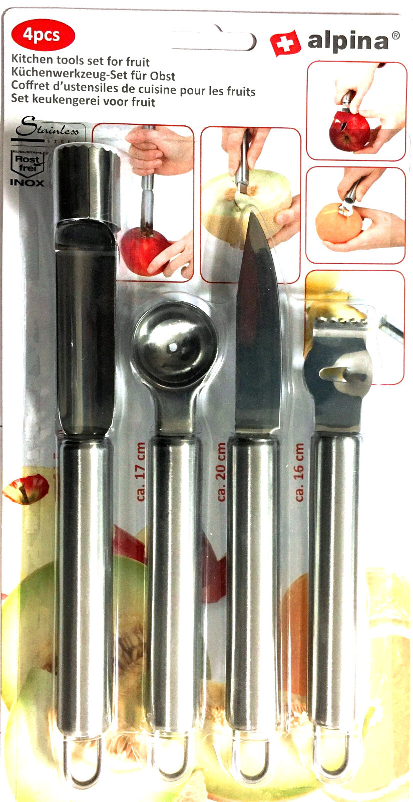 ALPINA KÜCHENWERKZEUGSET FÜR OBST * KITCHEN TOOL SET FOR FRUIT 4