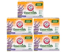Arm & Hammer 5-Pack Dryer Sheets, Lavender & Linen Scent, 100 Ct Each