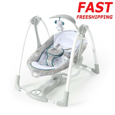 2 In1 Vibrating Portable Baby Swing Will Make You Feel Calm Comfortable 11.09 Lb