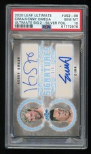 Pop 1, PSA 10 Kenny Omega / Cima Dual Auto 2020 Leaf Ultimate Wrestling #1/3