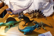 6 Greenbrier inc dinosaurs toy lot --located x06