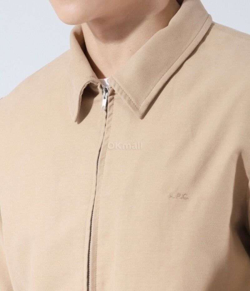 APC Men's Gilles jacket Beige Size L 100% cotton Canvas From APC Men's Gilles jacket Beige Size L 100% cotton Canvas From