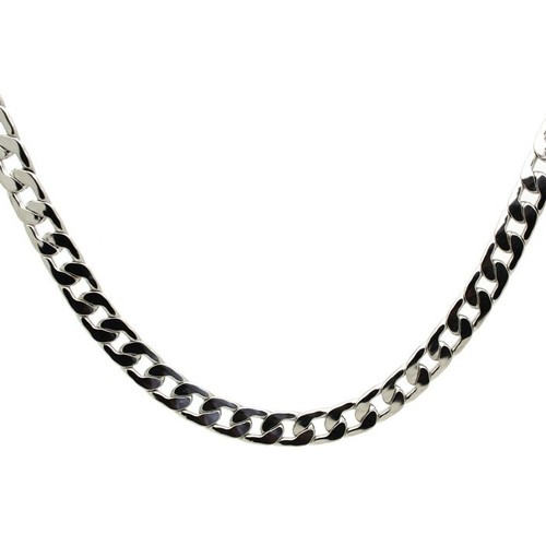 Beautiful, Silver 2 mm Curb Chain Necklace & gift bag. 18" long. - Picture 6 of 11