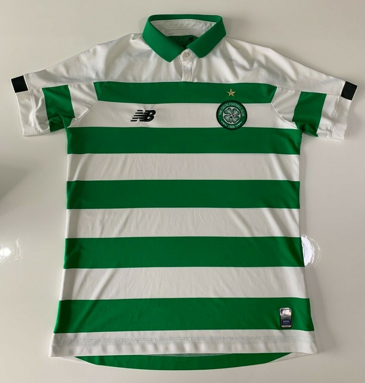 Maglia Celtic FC Home 2019 2020 Large Boys Hoops Quadruple Treble ? 9 di fila