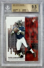 David Garrard Jacksonville 2002 Topps Pristine Rookie #163 #999 BGS 9.5 Gem Mint