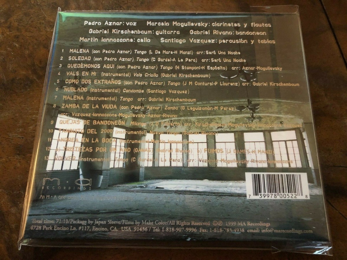 SERA UNA NOCHE (WITH PEDRO AZNAR) TANGO - CD MA RECORDINGS
