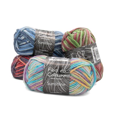Filati da Collezione Sunshine 50g Wolle Gründl Stricken Häkeln Garn (90 /kg)