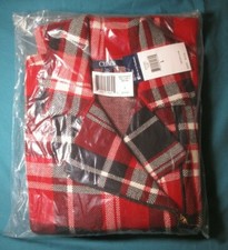 Unused Chaps Red & Black Plaid Vest Size Large Was $79.00 # 3347