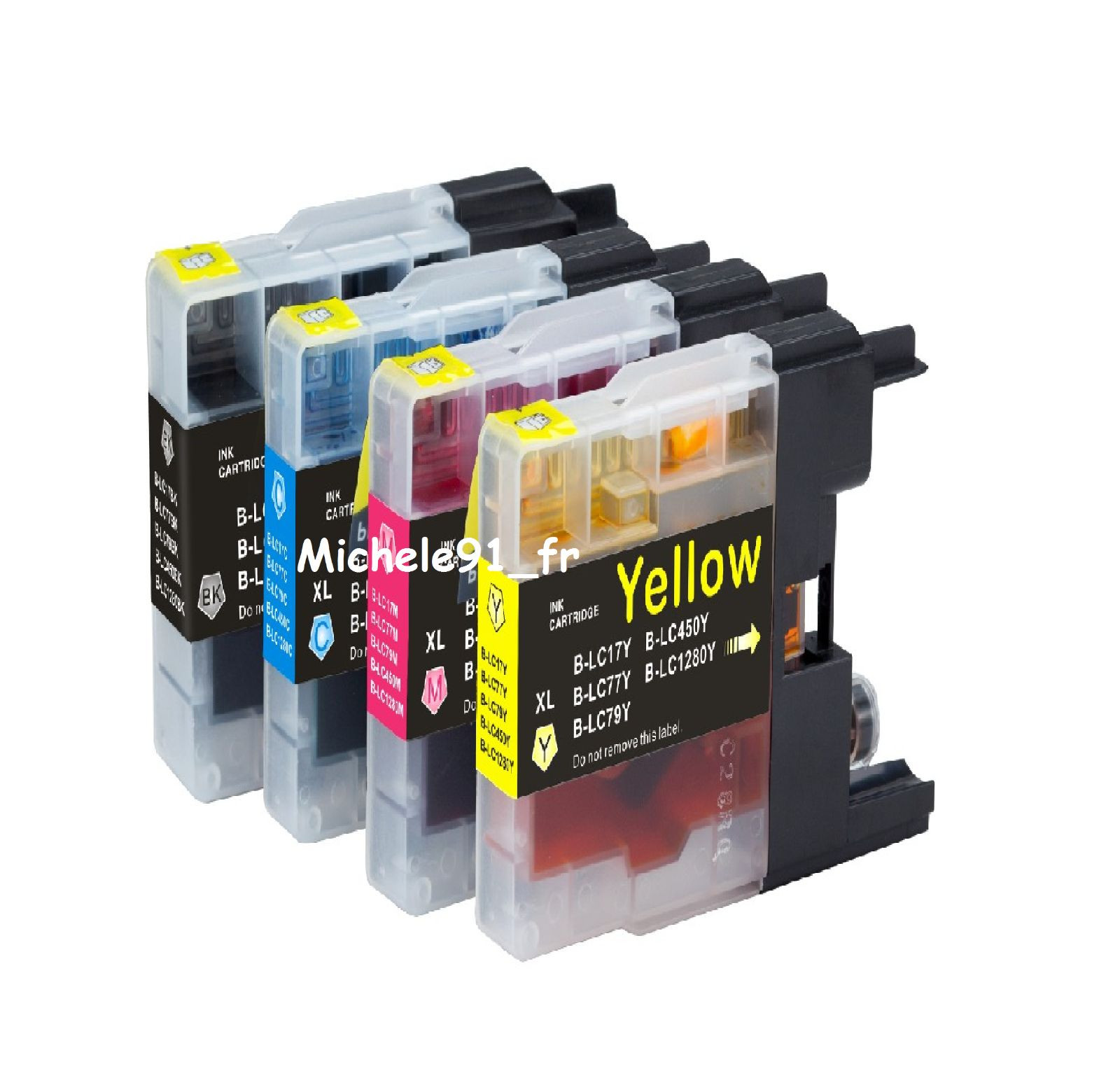 Cartouches d'encre de rechange LC1240 LC1280 jet d'encre pour Brother MFC-J5910DW multipack 8