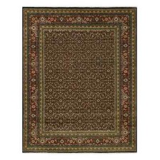 7'10" x 10' Anchors Aweigh Blue Fish Pattern Herati Wool Hand Knotted Rug R90444