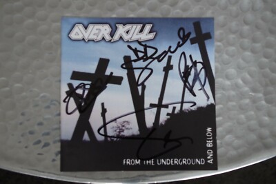 Overkill - From the Underground and Below CD Album signed / autograph / signiert