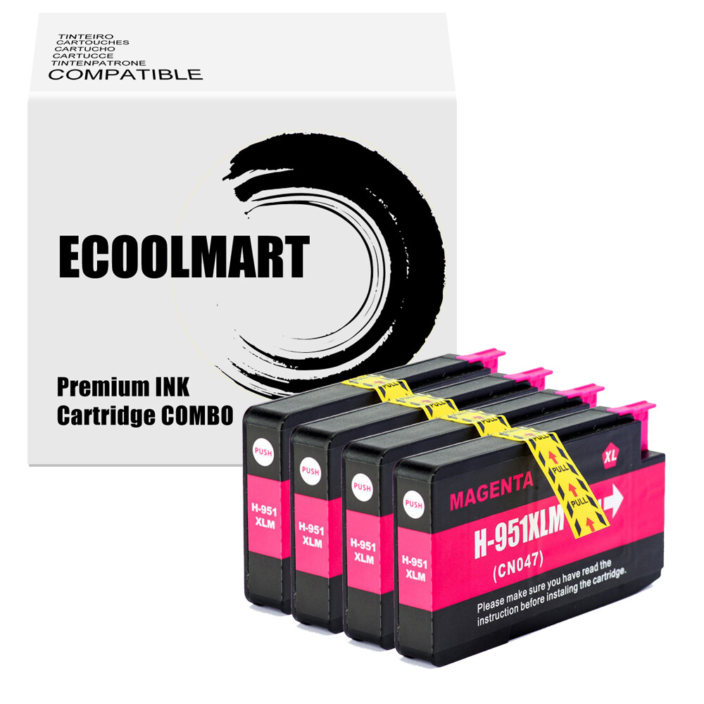 4M Ink Cartridges replace for HP 950XL 951XL Officejet Pro 8100 8600 8610 8615-image