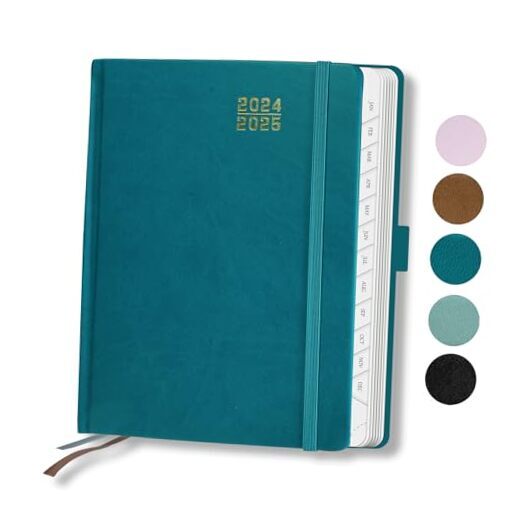 Planner 2024- 2025,Daily Weekly and Monthly Appointment Book Oct 2024 Navy Blue-image