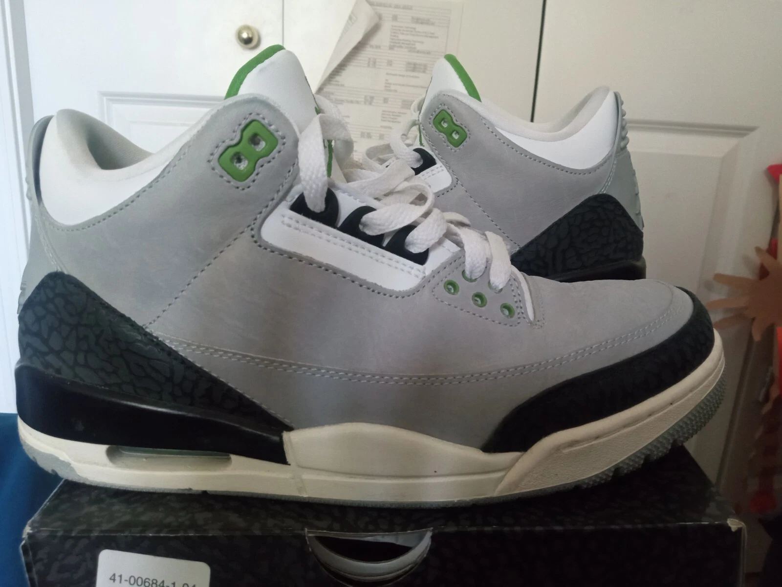 Nike Air Jordan 3 Retro 'Chlorophyll' Uomo 2018 Usate Tg.9
