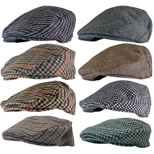 Plaid Ivy Newsboy Bill Flat Cap Hat | eBay