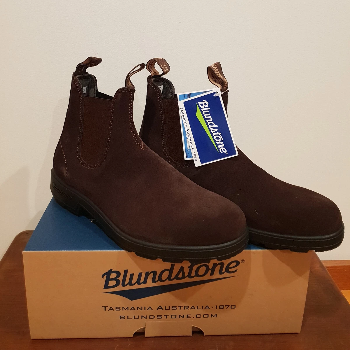 Blundstone 1458 Brown Suede Chelsea Boots Size 8 UK AU 9 US M 11 US W 42 EU