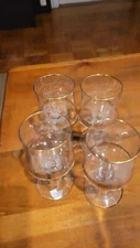 SET 4 CHARLES & DIANA WEDDING WINE GLASSES GOBLETS JULY 29 1981