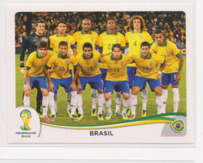 2014 Panini World Cup Sticker #33 Brasil Team