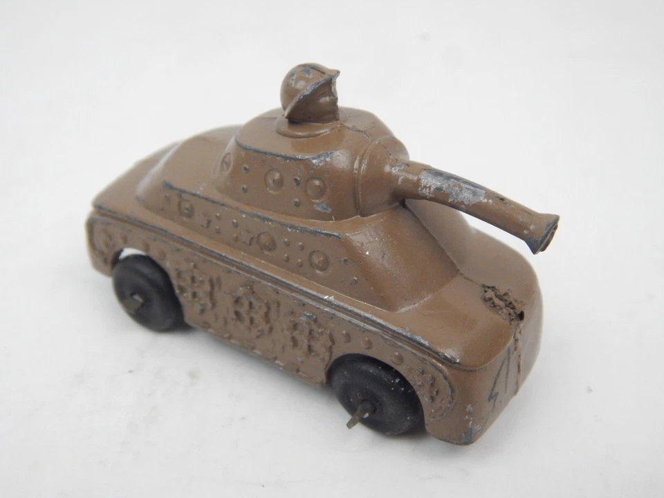 Barclay Manoil Pot Metal Army Tank W/ Driver - Image 2 of 4