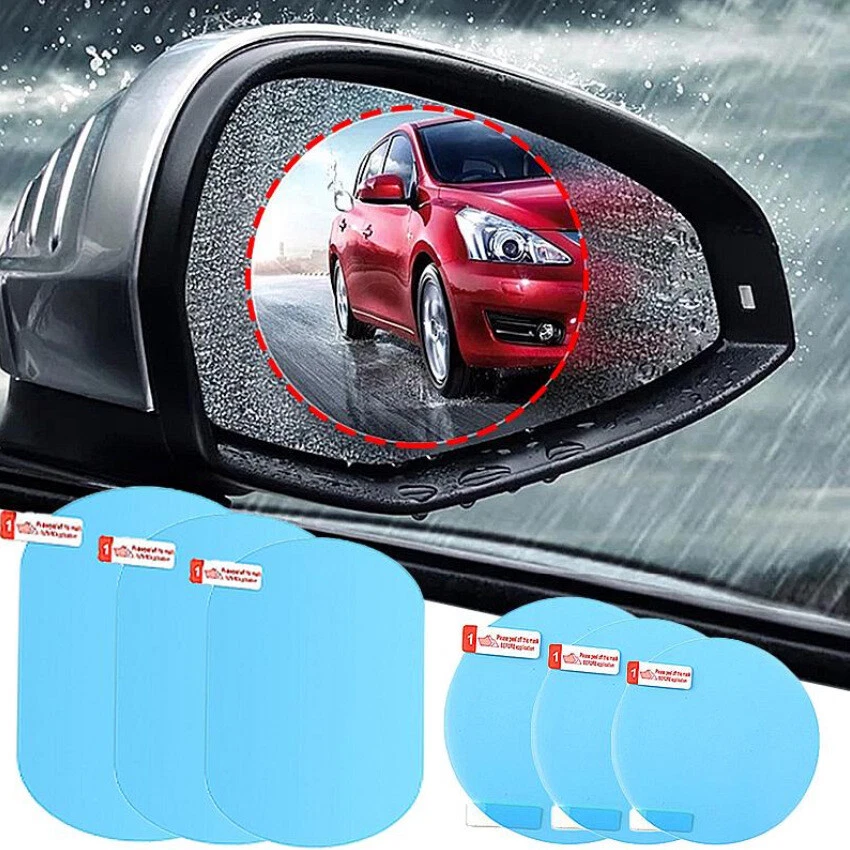 2PCS Car Rear view Wing Mirror Film Rainproof Anti-Fog Hydrophobic Sticker