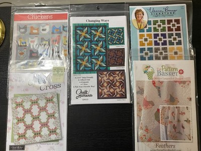 Random Group of 5 Quilting Patterns Lot 2
