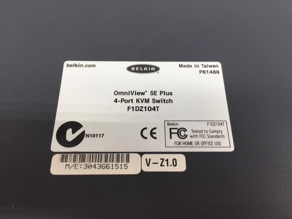 Punto de acceso Belkin OmniView SE Plus F1DZ104T conmutador KMV 4 puertos P81488 envío y devolución gratuitos Foto 4 de 4