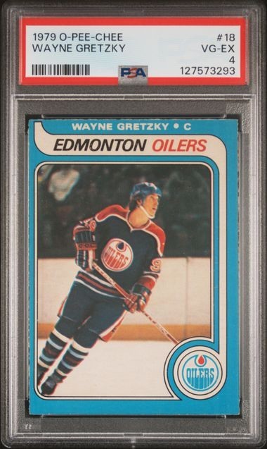 WAYNE GRETZKY 1979-80 O-Pee-Chee Rc #18 PSA 4 Edmonton Oilers