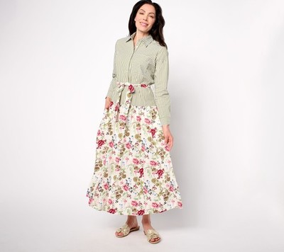 Studio Park Women's Dress Sz XL x Rosina Grosso Printed Multi-colored A688863