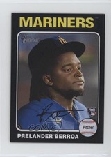 2024 Topps Heritage Mini Rookies Black Border 15/50 Prelander Berroa #424 2g8