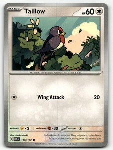 Destined Rivals Pokemon Card Taillow #156
