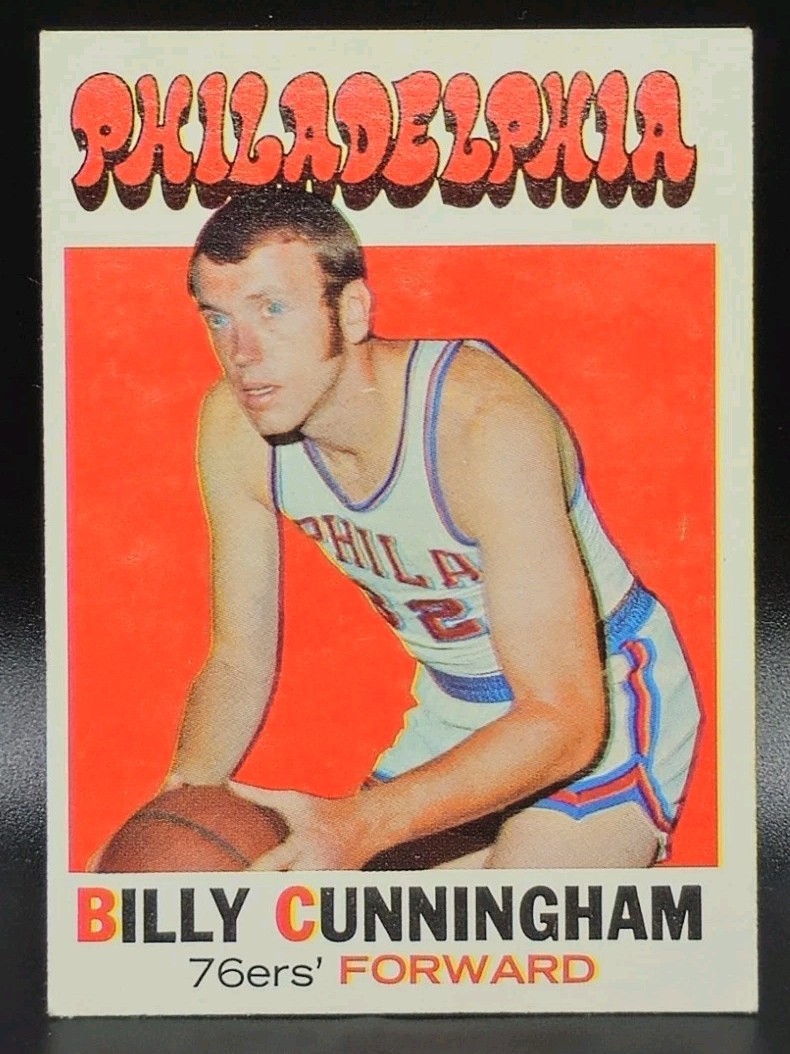 BILLY CUNNINGHAM 1971-72 TOPPS BASKETBALL 76ERS HOF #79