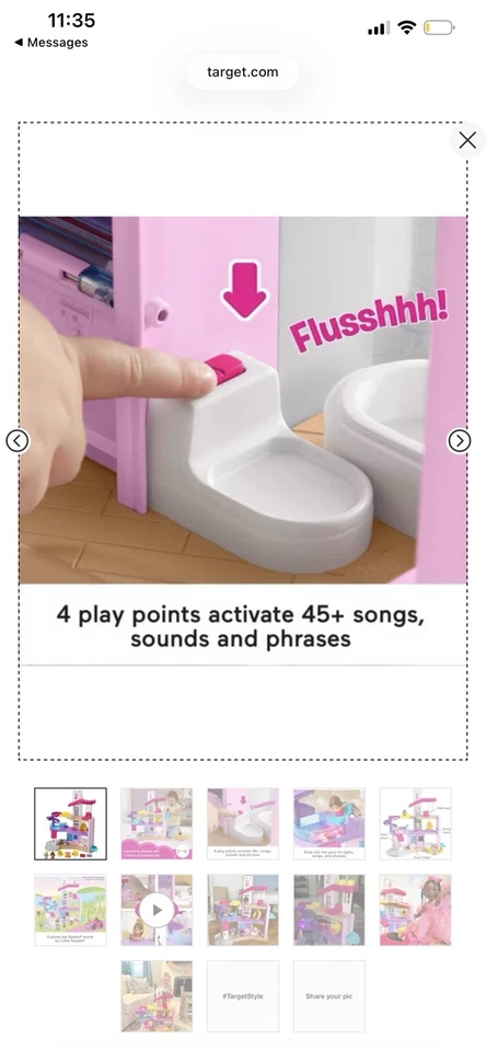 Fisher-Price Little People Barbie Little Dreamhouse Interactive Playset - Image 3 of 4