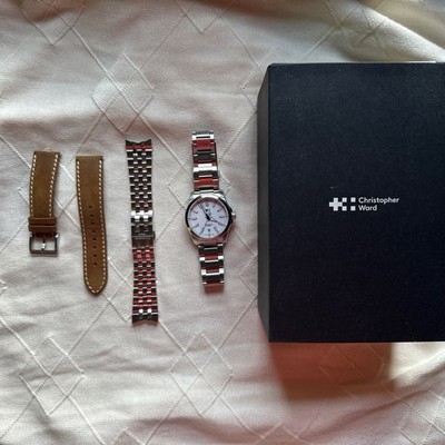Christopher Ward C63 Sealander Automatic Watch 36mm White Dial Bader Bracelet