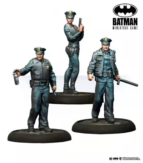 Batman Miniature Game The Dark Knight Rises Gotham Police Miniatures BRAND NEW