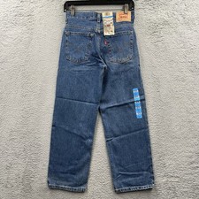 Levis Jeans 550 Denim Blue Relaxed Fit Boys Slim 25.5x25.5 Husky Wide Leg Baggy