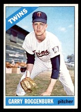 1966 TOPPS #582 GARRY ROGGENBURK TWINS EX-MT SET BREAK 553175 (KYCARDS)