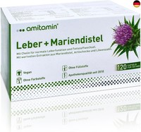 Amitamin Leber + Mariendistel Komplex | Kapseln Hochdosiert | Artischocke,