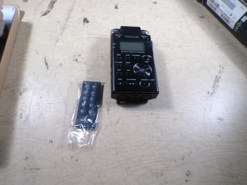 TASCAM DR-100 MKII DR100 STEREO PORTABLE AUDIO RECORDER BLACK W REMOTE