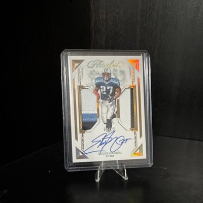 Panini 2020 Flawless Eddie George Dual Patch Autographs DPA-EGE Hard Signed /25