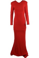 STELLA MCCARTNEY RED CREPE MAXI DRESS IT 40 UK 8