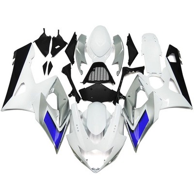 Bodywork for Suzuki GSXR1000 2005 2006 K5 05 06 Fairing Kit White Silver Blue