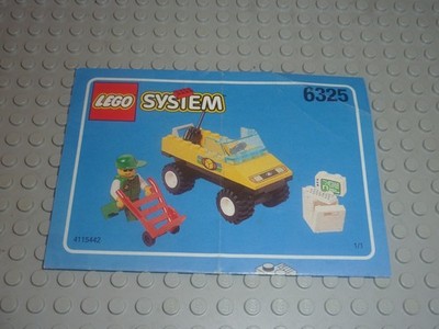 Hinweis Bauanleitung Heft Lego City Set 6325-1: Paket Abholung